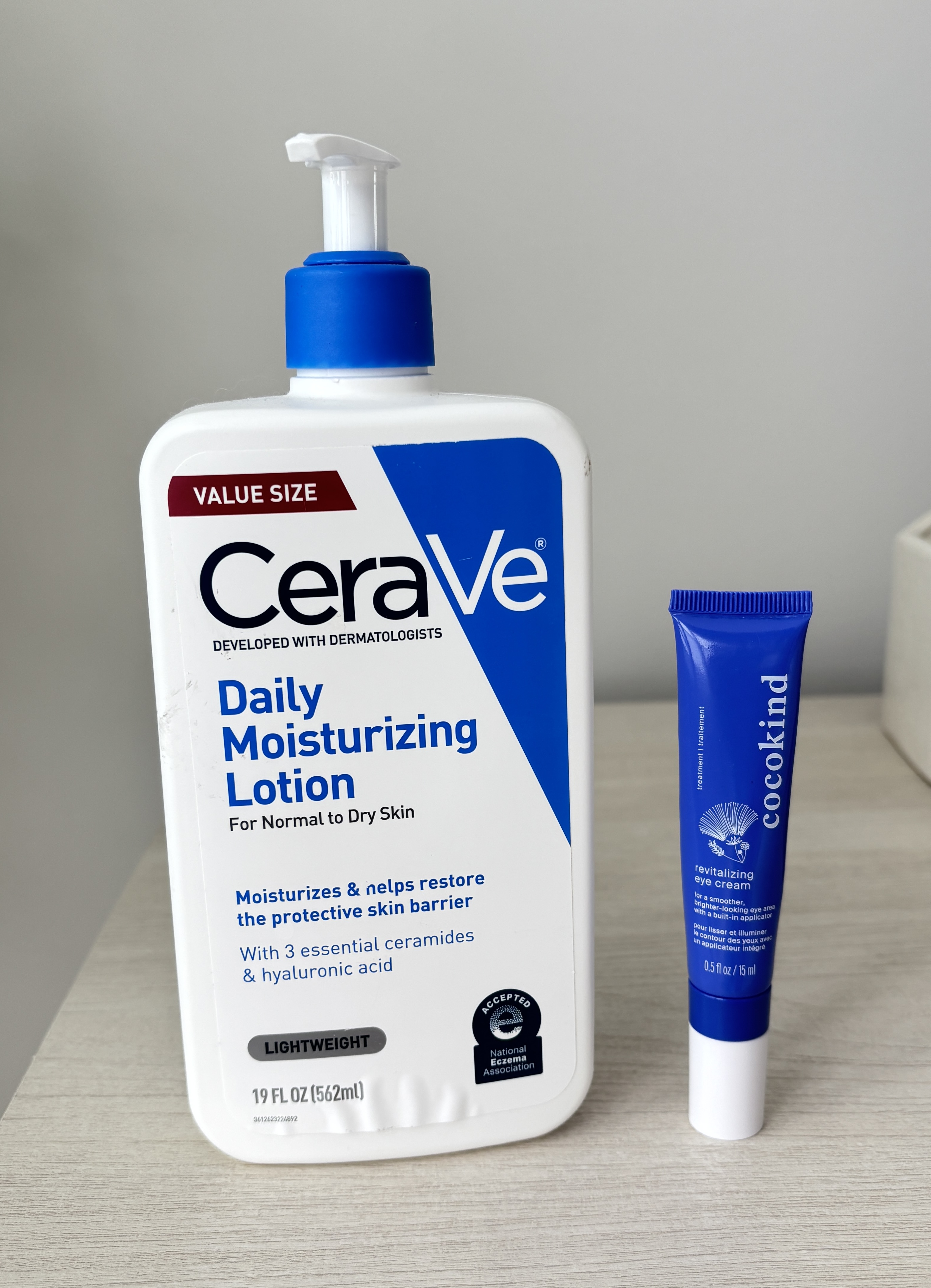 face moisturizer and eye cream